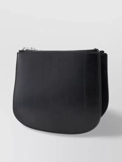 Diesel 1dr Mirror Leather Shoulder Bag In Black