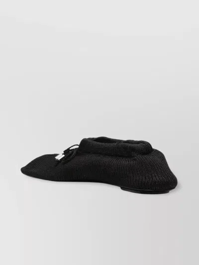Totême Toteme Women The Knitted Ballerina Flats In Black