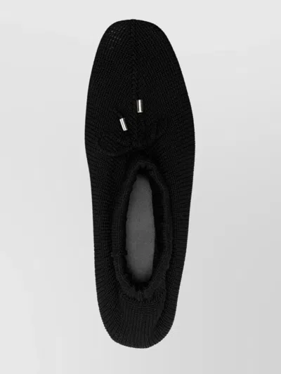 Totême Toteme Women The Knitted Ballerina Flats In Black