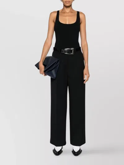 Totême Toteme Curved Rib Tank Top In Black