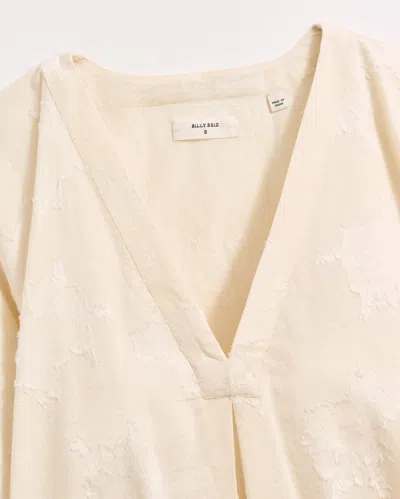 Billy Reid V-pleat Blouse In Natural