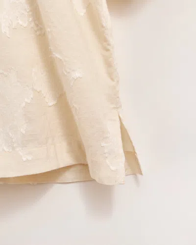 Billy Reid V-pleat Blouse In Natural