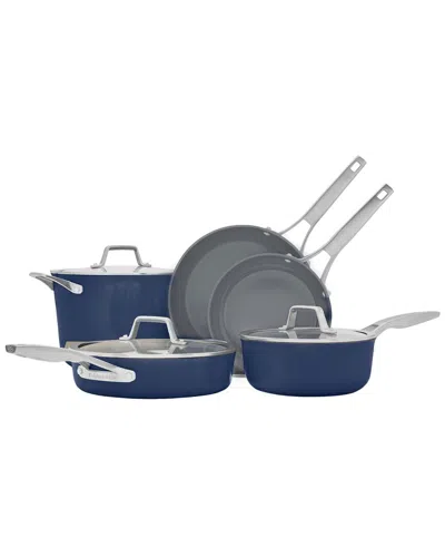 Calphalon Premier Ceramic Nonstick 8-piece Cookware Set In Black