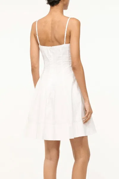 Staud Wylie Mini Dress In White