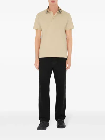 Burberry Polo Shirt In Neutral