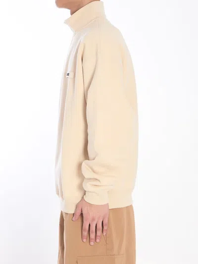 Jacquemus The Gros Grain High-collar Logo Sweatshirt In Neutral