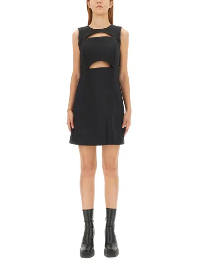 Michael Michael Kors Cut-out Waist Mini Dress With Flared Skirt