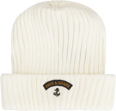 PAUL & SHARK PAUL & SHARK RIBBED WOOL BEANIE 