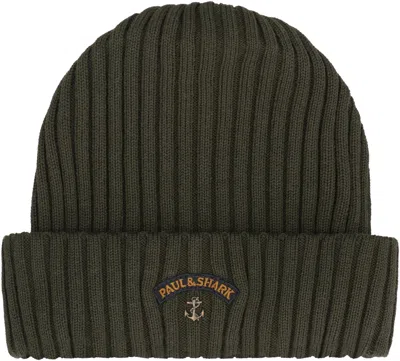 Paul & Shark Ribbed Wool Beanie