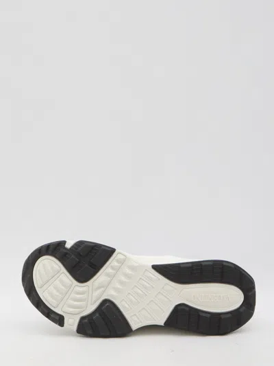 Valentino True Act Low Top Trainer In Mesh And Rubberised Fabric