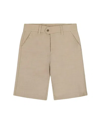 Deux Par Deux Boys' Slant Pocket Bermuda Shorts - Little Kid, Big Kid In Light Taupe