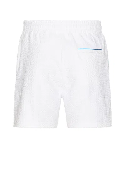 Casablanca Off-white Jacquard Monogram Towelling Shorts