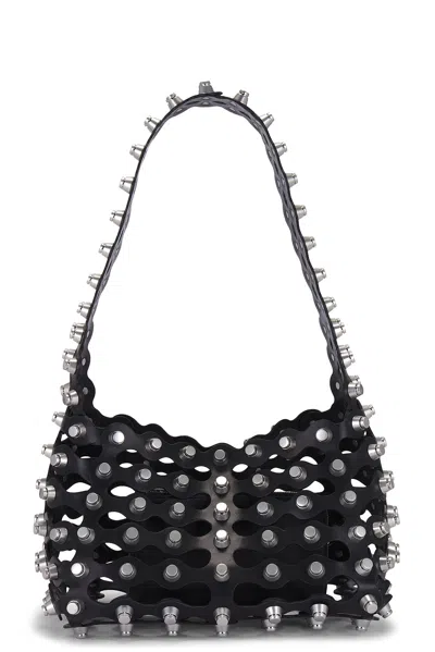 Alexander Wang Studded Strap Shoulder Bag In Black