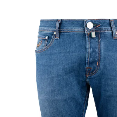 Jacob Cohen Slim Fit Trousers Five Pockets In Blue