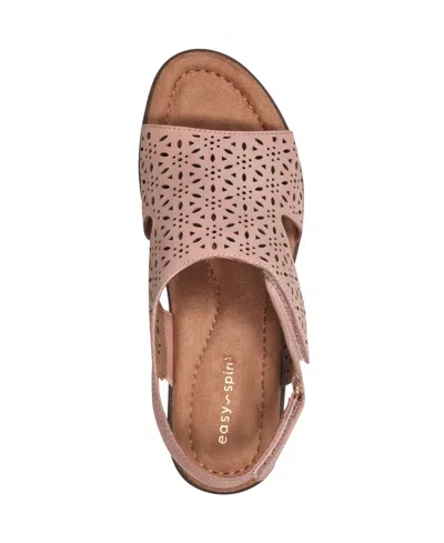Easy Spirit Women's Calix Slingback Sandals In Light Pink Nubuck