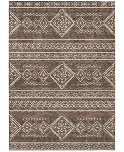 Addison Chantille Machine Washable Acn901 2'6"x3'10" Area Rug In Brown