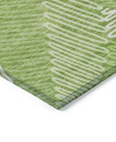 Addison Chantille Machine Washable Acn904 2'6"x3'10" Area Rug In Lime