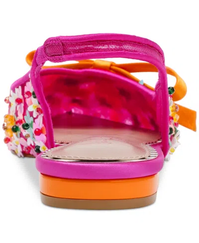 Betsey Johnson Women's Laylah Floral Slingback Flats In Fuchsia Multi