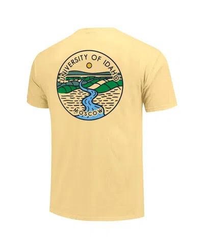 Image One Men's And Women's Gold Appalachian State Mountaineers Scenic Comfort Colors T-shirt In Gold