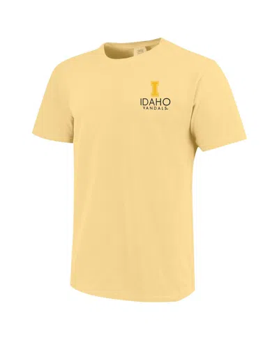 Image One Men's And Women's Gold Appalachian State Mountaineers Scenic Comfort Colors T-shirt In Gold