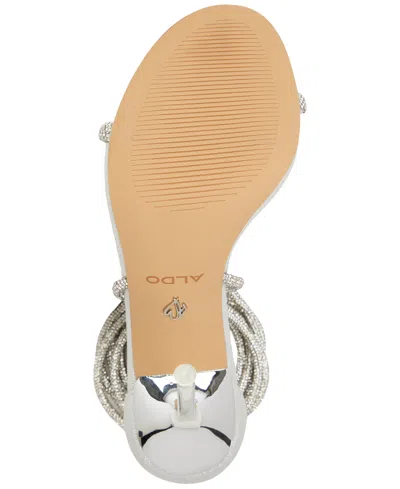Aldo Women's Caladonia Lace-up Dress Sandals In Silver Metallic