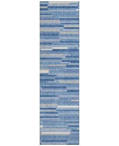 Addison Chantille Machine Washable Acn894 2'3"x7'6" Runner Area Rug In Mist