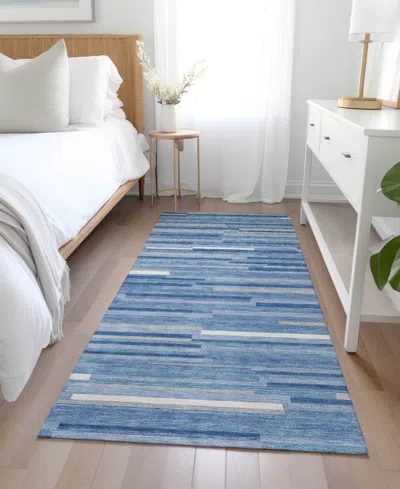 Addison Chantille Machine Washable Acn894 2'3"x7'6" Runner Area Rug In Mist