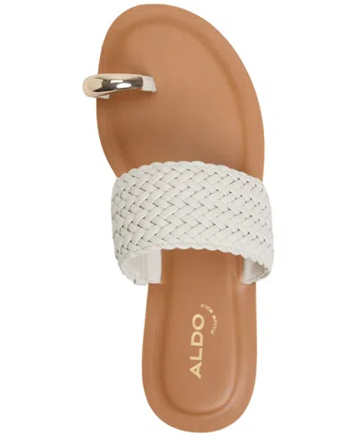 Aldo Beachwalk Slide Sandal In White,bone