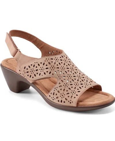 Easy Spirit Women's Calix Slingback Sandals In Light Natural Nubuck