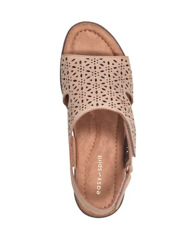 Easy Spirit Women's Calix Slingback Sandals In Light Natural Nubuck