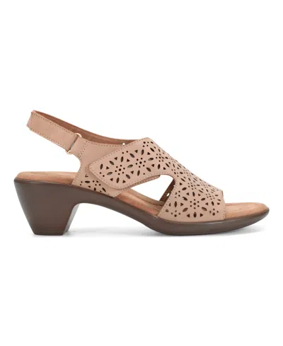 Easy Spirit Women's Calix Slingback Sandals In Light Natural Nubuck