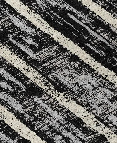 Addison Chantille Machine Washable Acn892 3'x5' Area Rug In Black