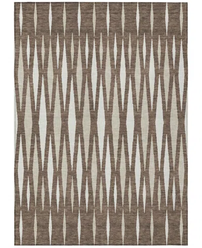 Addison Chantille Machine Washable Acn881 9'x12' Area Rug In Brown
