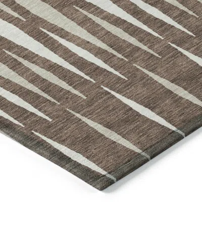 Addison Chantille Machine Washable Acn881 9'x12' Area Rug In Brown