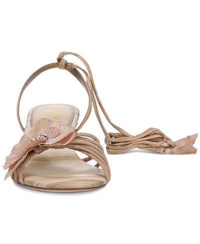 Sam Edelman Women's Carla Sandals In Ecru Beige Silk