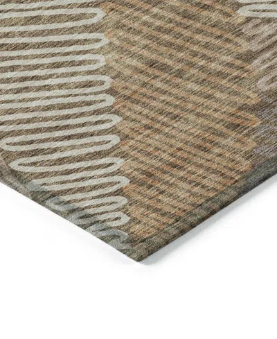 Addison Chantille Machine Washable Acn904 9'x12' Area Rug In Brown