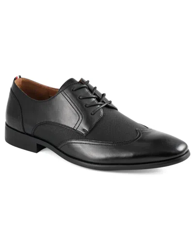 Tommy Hilfiger Men's Sagent Wingtip Dress Oxfords In Black