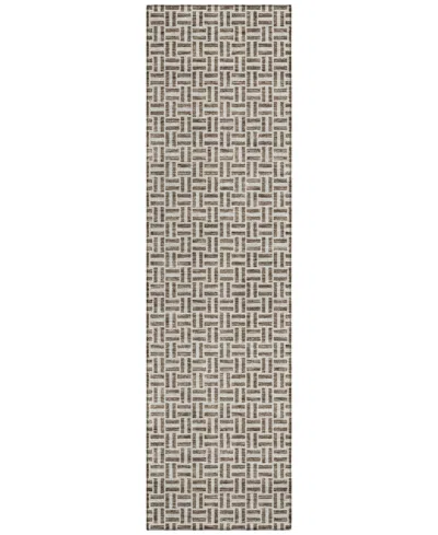 Addison Chantille Machine Washable Acn911 2'3"x7'6" Runner Area Rug In Brown