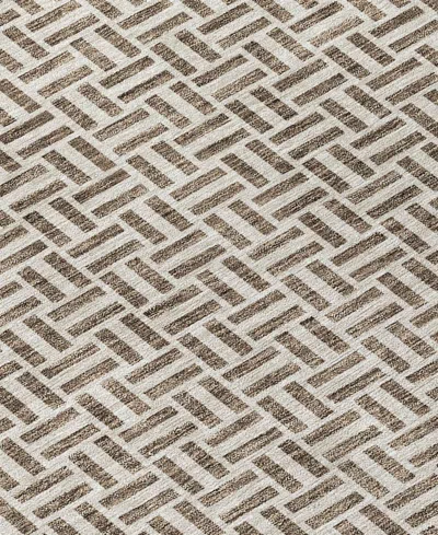 Addison Chantille Machine Washable Acn911 2'3"x7'6" Runner Area Rug In Brown
