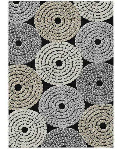 Addison Chantille Machine Washable Acn882 9'x12' Area Rug In Black