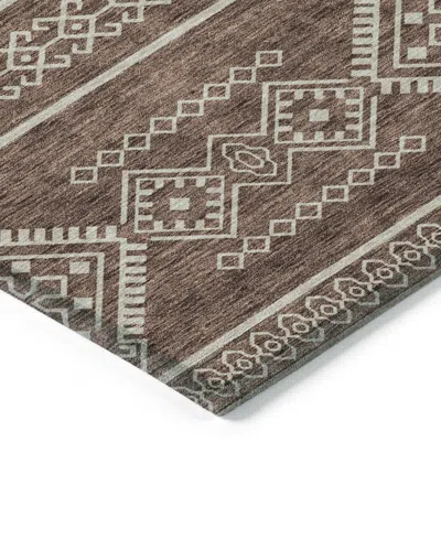Addison Chantille Machine Washable Acn901 9'x12' Area Rug In Brown