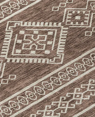 Addison Chantille Machine Washable Acn901 9'x12' Area Rug In Brown