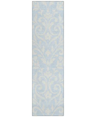Addison Chantille Machine Washable Acn875 2'3"x7'6" Runner Area Rug In Mist