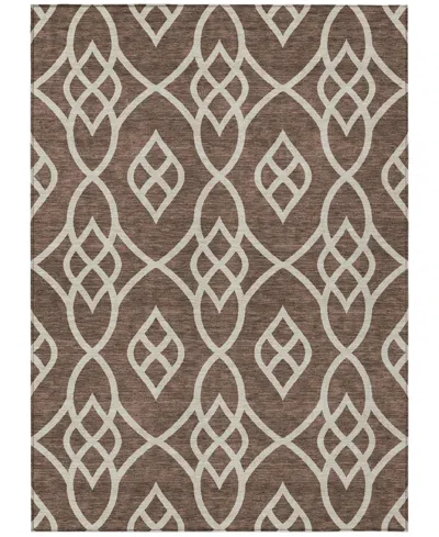 Addison Chantille Machine Washable Acn884 3'x5' Area Rug In Chocolate