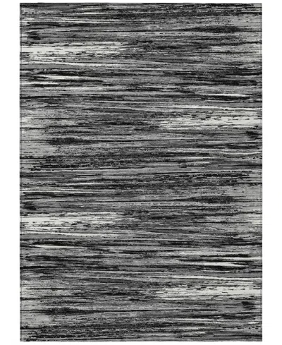 Addison Chantille Machine Washable Acn896 9'x12' Area Rug In Black