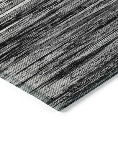 Addison Chantille Machine Washable Acn896 9'x12' Area Rug In Black