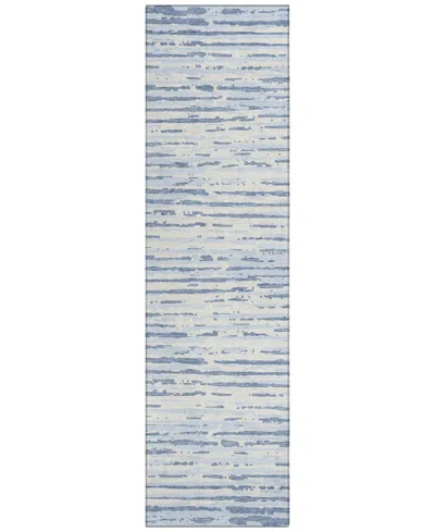 Addison Chantille Machine Washable Acn888 2'3"x7'6" Runner Area Rug In Mist