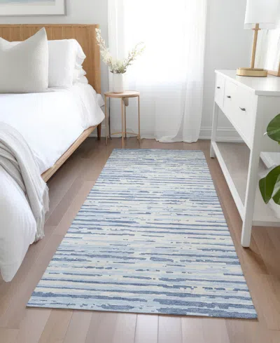 Addison Chantille Machine Washable Acn888 2'3"x7'6" Runner Area Rug In Mist