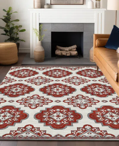 Addison Chantille Acn878 9'x12' Area Rug In Red
