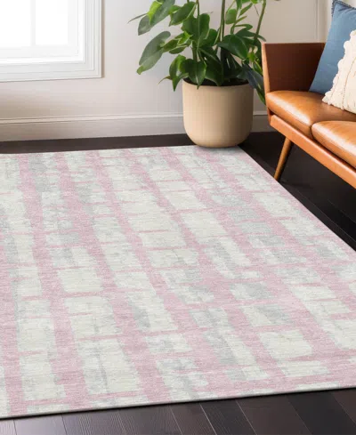 Addison Chantille Acn872 9'x12' Area Rug In Pink